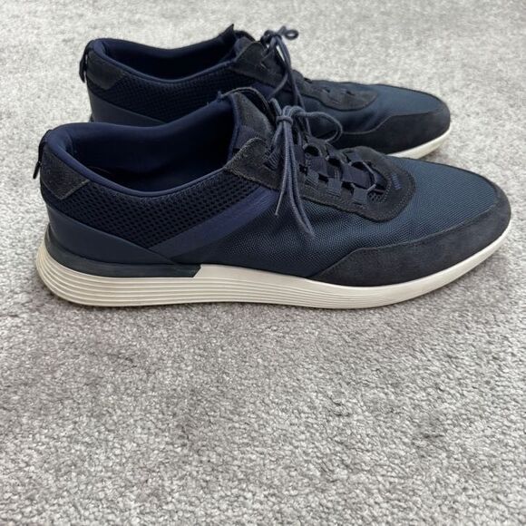 Wolf & Sheperd Crossover Longwing Suede Sneaker Shoes Mens 14M Navy Blue Casual - Picture 3 of 16